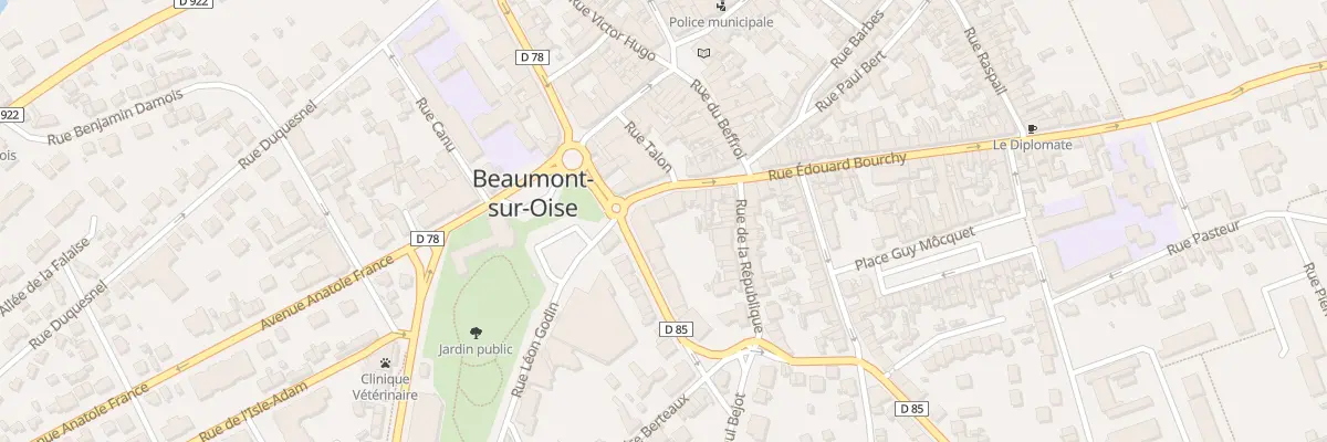 Plan du 1 Rue Louis Blanc à Beaumont-sur-Oise
