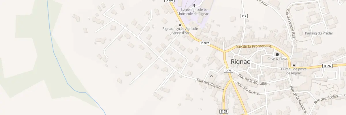 Plan du 38 Rue des Coteaux à Rignac