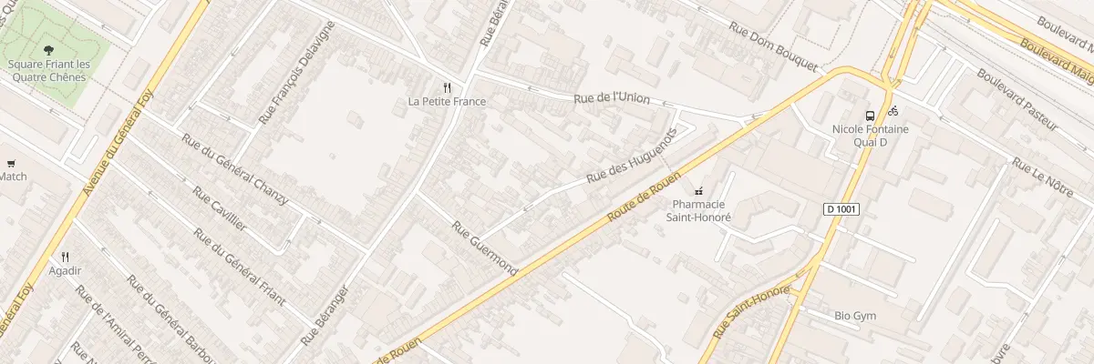 Plan du 54 Rue des Huguenots à Amiens