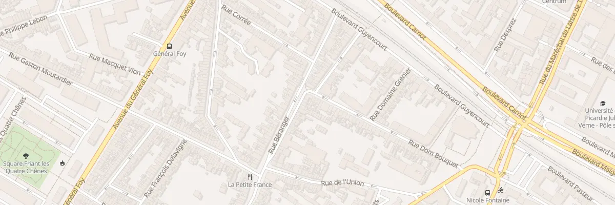 Plan du 49 Rue Béranger à Amiens