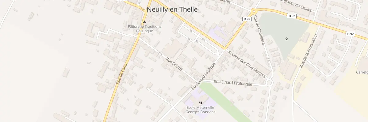 Plan du 13 Rue Driard à Neuilly-en-Thelle