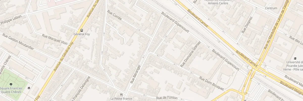 Plan du 74 Rue Dom Bouquet à Amiens