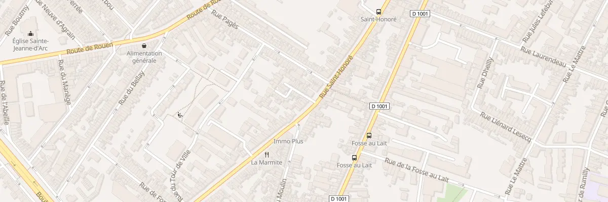 Plan du 138 Rue Saint-Honoré à Amiens