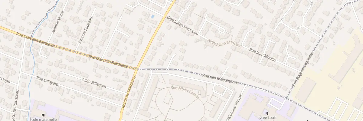 Plan du 2 Imp de la Vallée à Margency