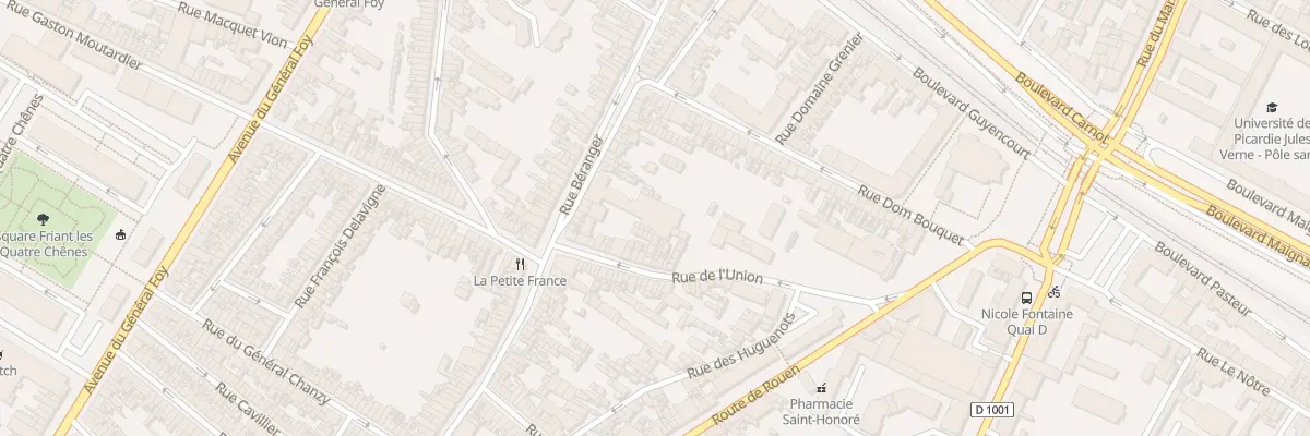 Plan du 83 Rue Béranger à Amiens