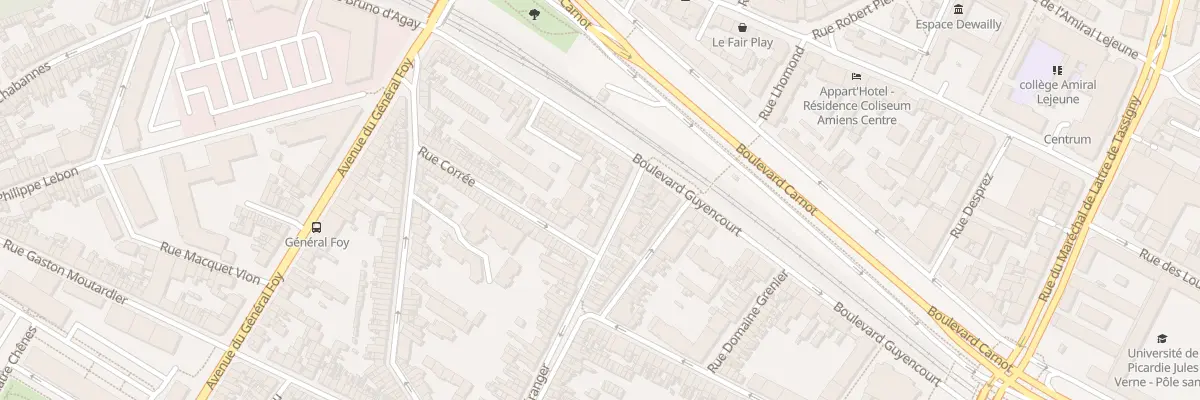 Plan du 16 Rue Béranger à Amiens