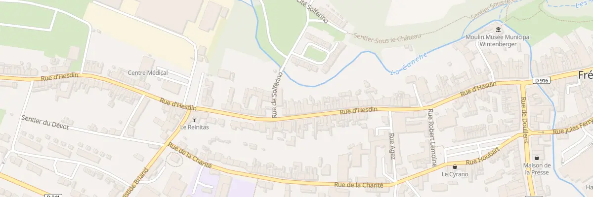 Plan du 98 Rue d’Hesdin à Frévent
