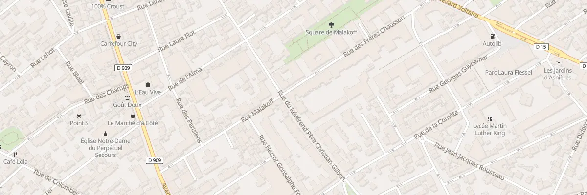 Plan du 50 Rue du R P Ch Gilbert à Asnières-sur-Seine