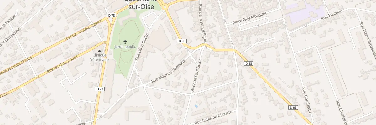 Plan du 1B Rue Maurice Berteaux à Beaumont-sur-Oise