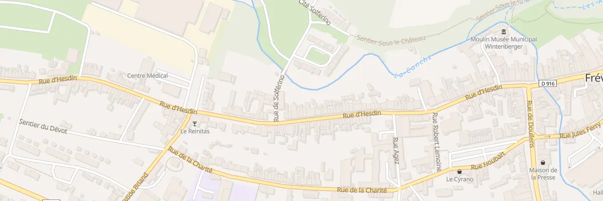 Plan du 96 Rue d’Hesdin à Frévent