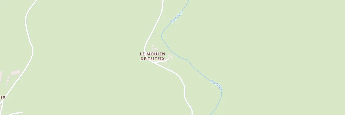 Plan du 1 Moulin de Teiteix à Saint-Avit-de-Tardes