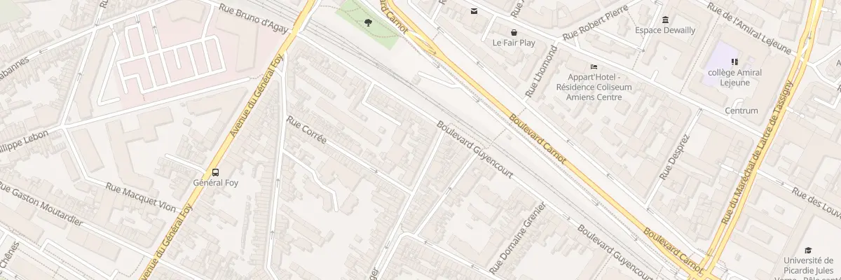 Plan du 8 Rue Béranger à Amiens