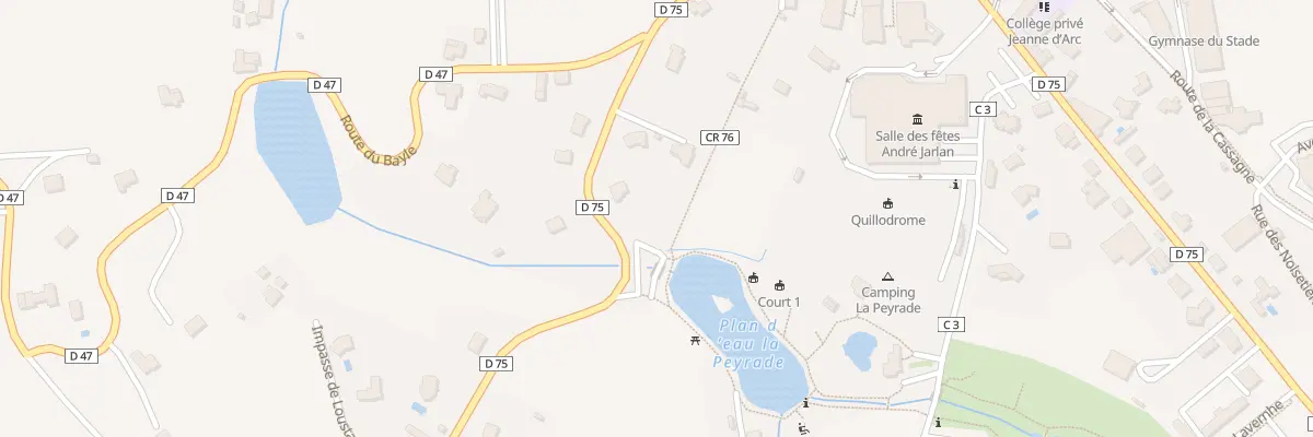 Plan du 4 Rue de la Peyrade à Rignac