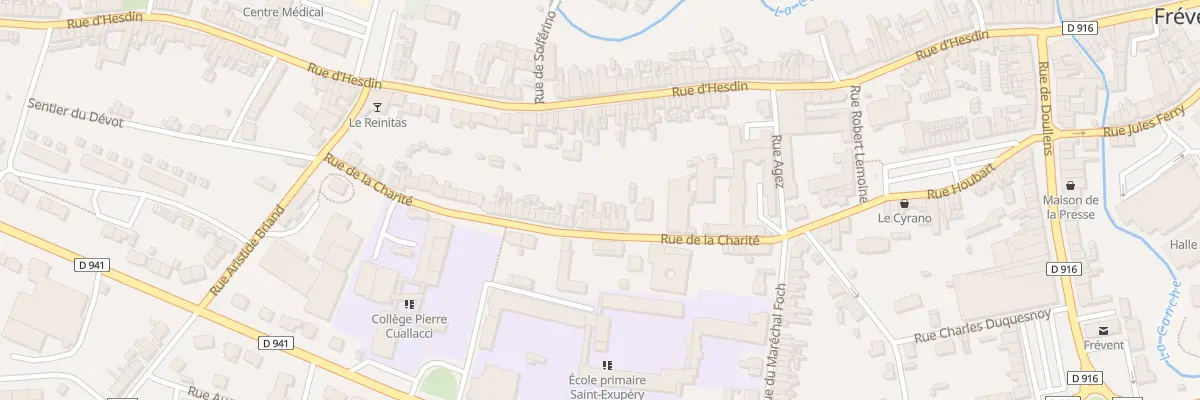 Plan du 10 Rue de Charite à Frévent