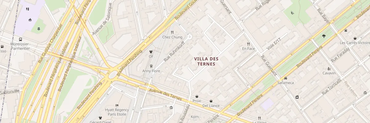 Plan du 14 Av de la Chapelle à Paris 17e Arrondissement