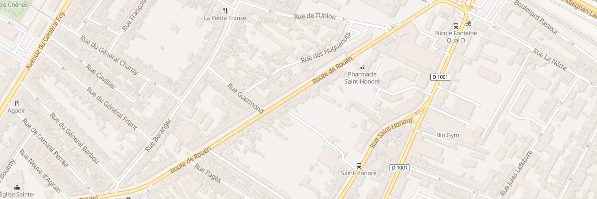 Plan du 87 Rue de Rouen à Amiens