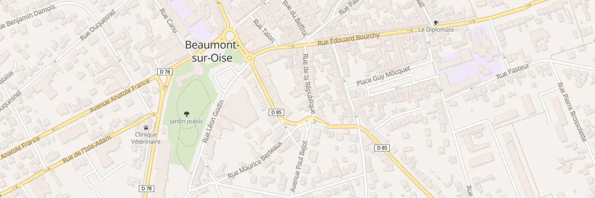 Plan du 24 Rue de la République à Beaumont-sur-Oise