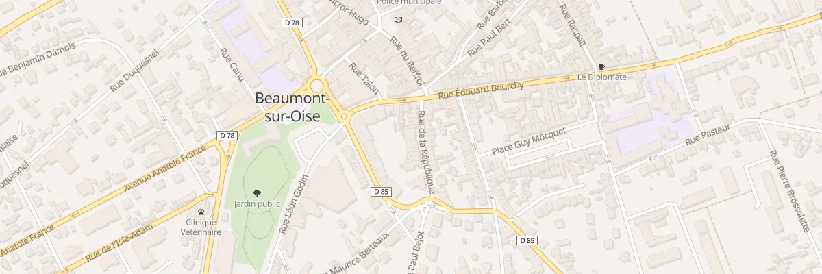Plan du 14 Rue de la République à Beaumont-sur-Oise