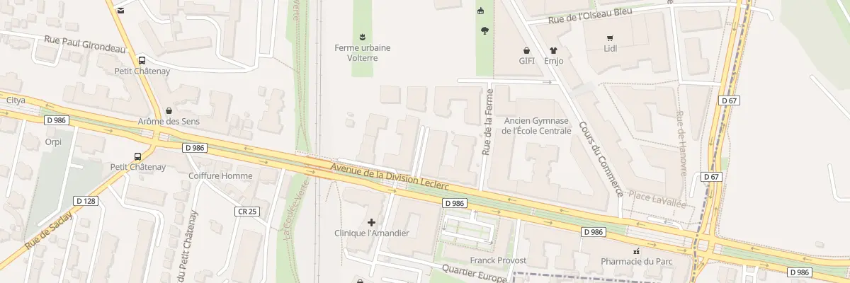Plan du 52B Av de la Division Leclerc à Châtenay-Malabry