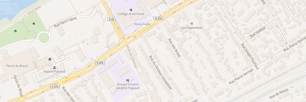 Plan du 9 Rue du Docteur Schweitzer à Antony