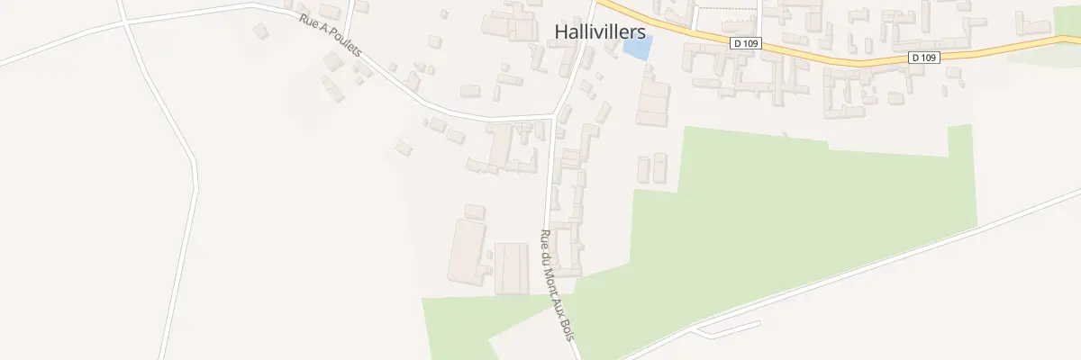 Plan du 2 Rue du Mont au Bois à Hallivillers