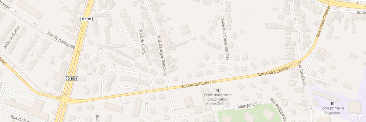 Plan du 71 Rue Georges Beauvais à Amiens