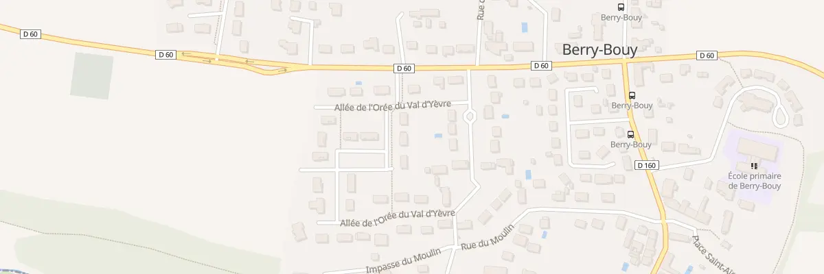 Plan du 3 All de l’Orée du Val d’Yèvre à Berry-Bouy