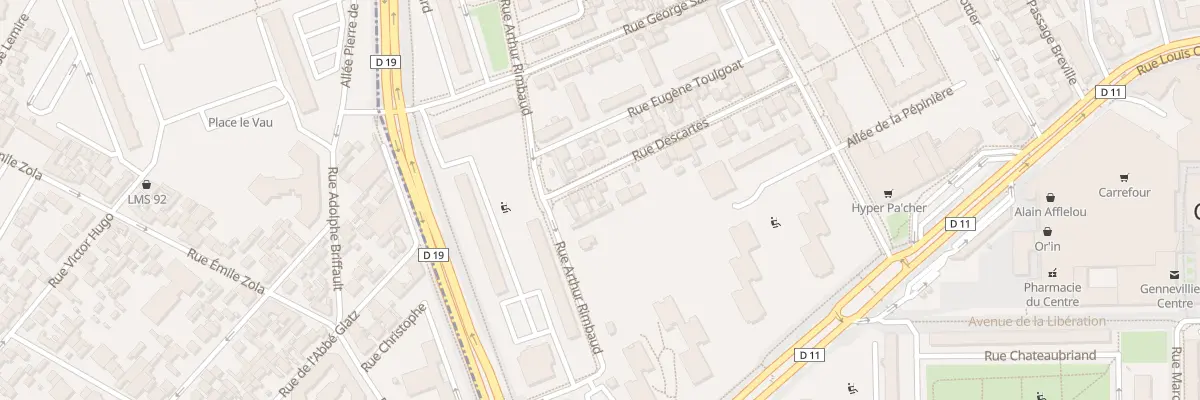 Plan du 39 Rue Descartes à Gennevilliers