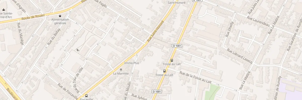 Plan du 129 Rue Saint-Honoré à Amiens