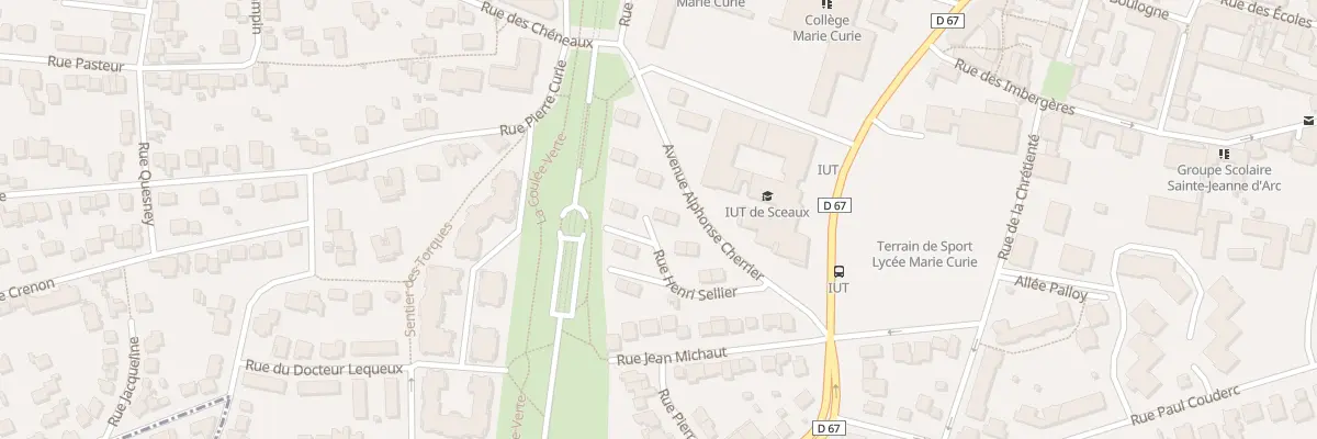 Plan du 10 Av Alphonse Cherrier à Sceaux