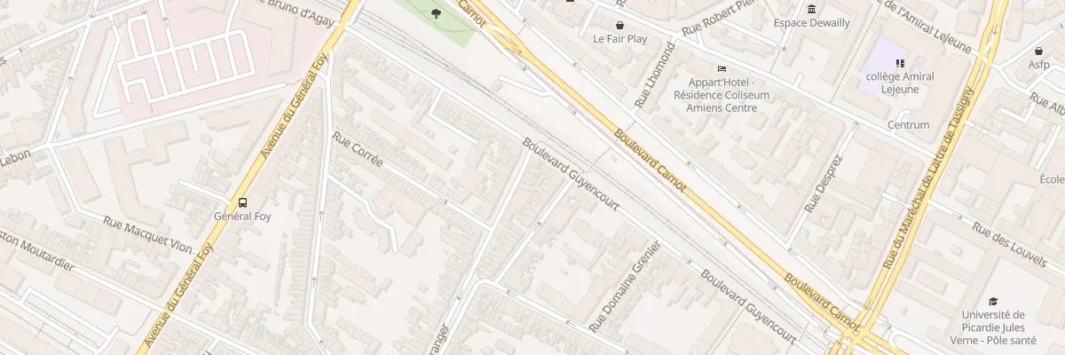 Plan du 5 Rue Béranger à Amiens