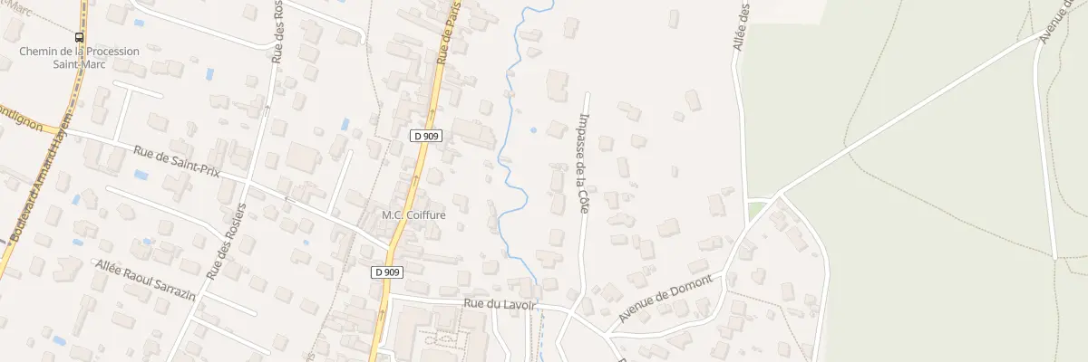 Plan du 7B Imp de la Côte à Montlignon