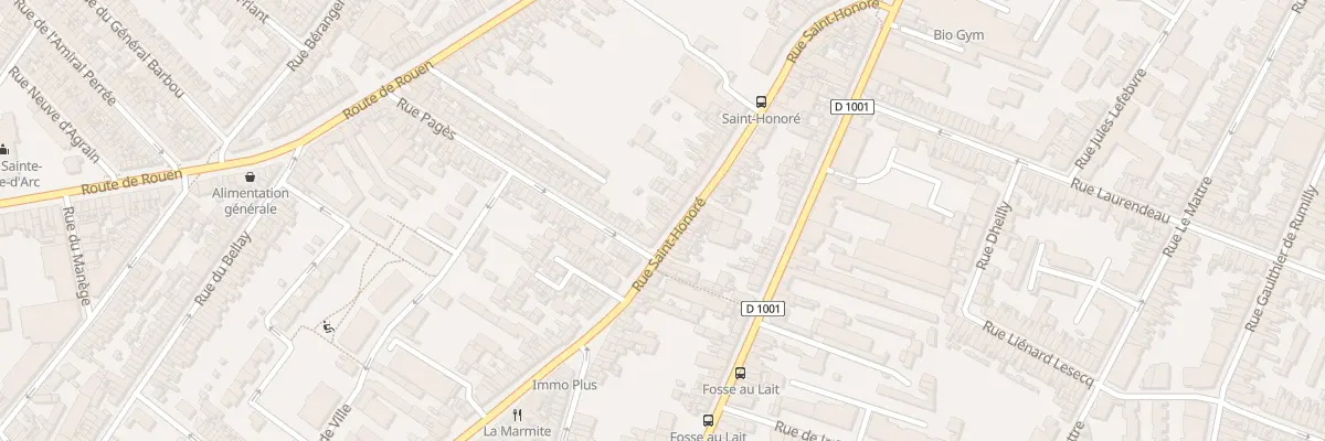 Plan du 110 Rue Saint-Honoré à Amiens
