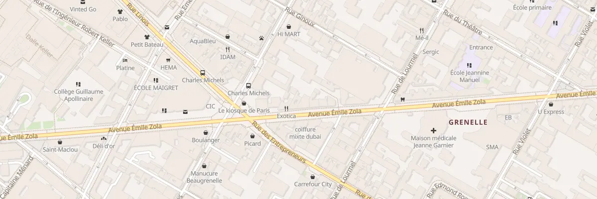 Plan du 77 Av Émile Zola à Paris 15e Arrondissement