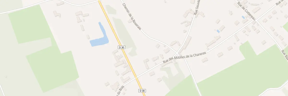 Plan du 1 Rue des Mobiles de la Charente à Chambon-la-Forêt