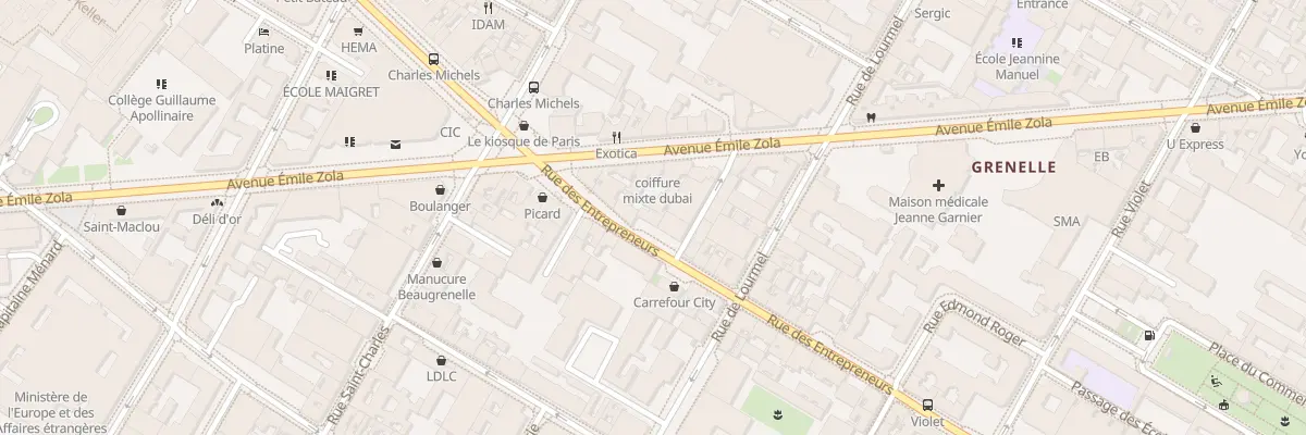 Plan du 43 Rue des Entrepreneurs à Paris 15e Arrondissement