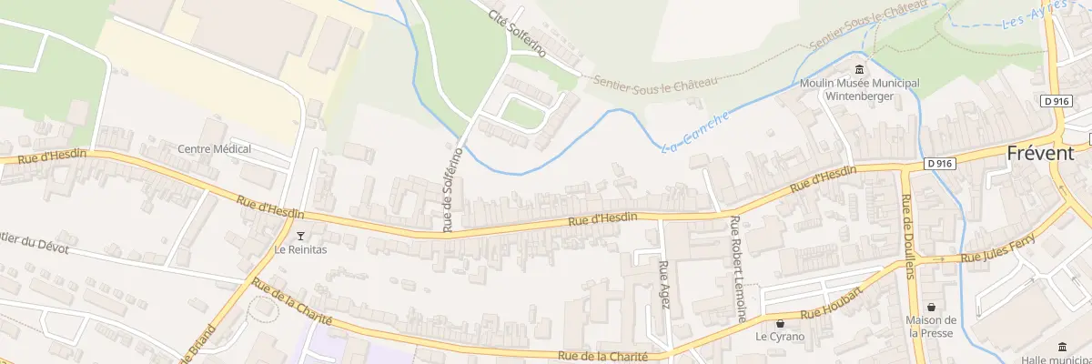 Plan du 82 Rue d’Hesdin à Frévent