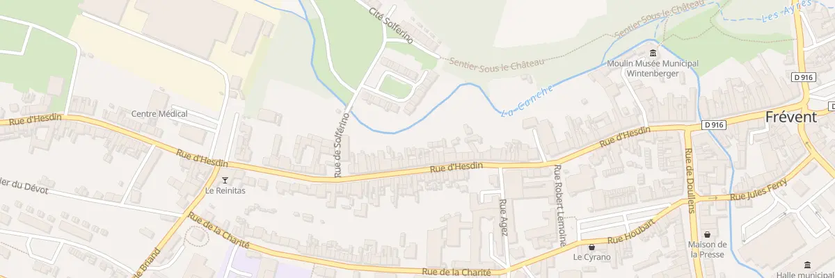 Plan du 80 Rue d’Hesdin à Frévent
