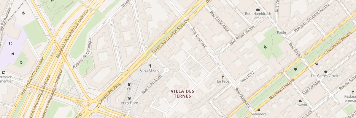 Plan du 201 Av Yves du Manoir à Paris 17e Arrondissement