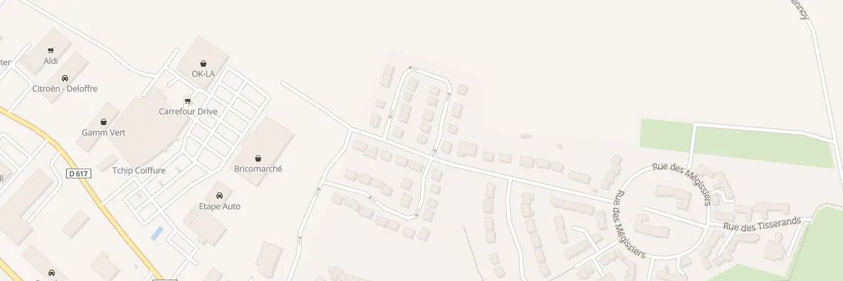 Plan du 1 Rue Jean Martin à Breteuil
