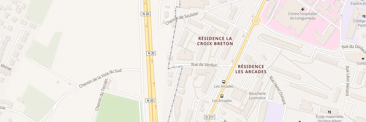 Plan du 4 Rue de Verdun à Longjumeau