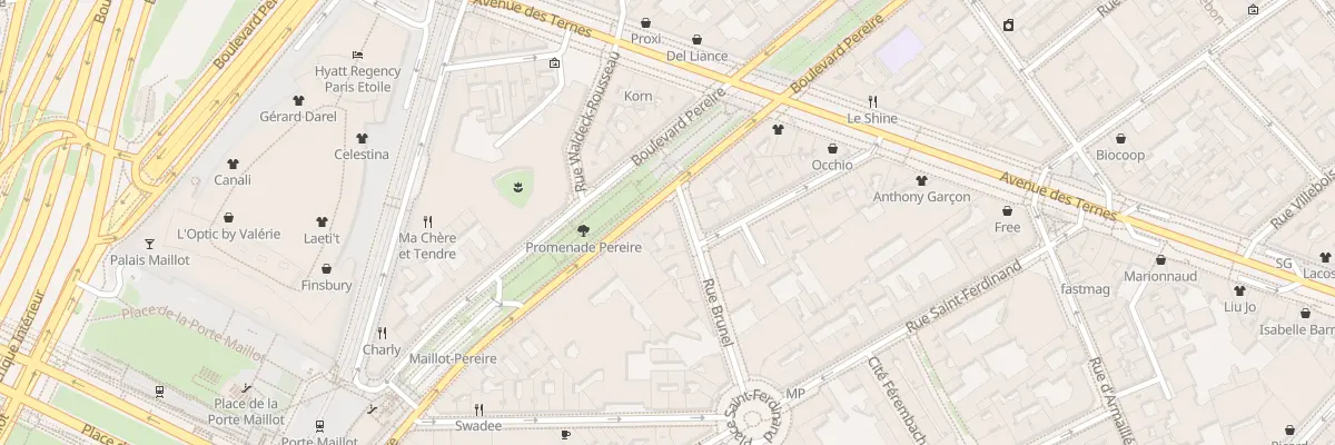 Plan du 237 Bd Pereire à Paris 17e Arrondissement