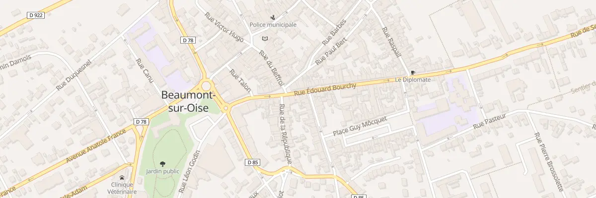 Plan du 2 Rue Edouard Bourchy à Beaumont-sur-Oise