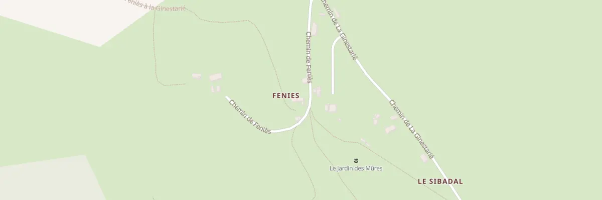 Plan du 220 Che de Feniès à Terre-de-Bancalié