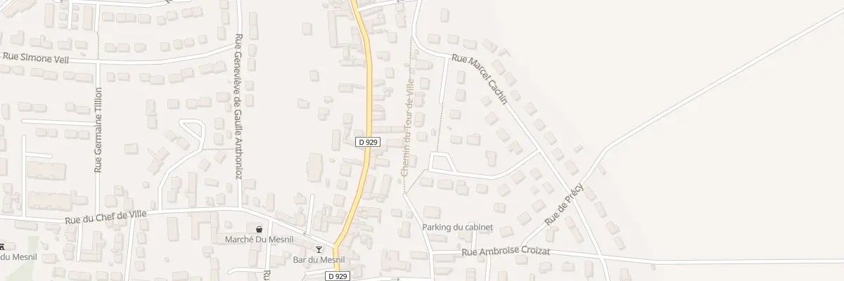 Plan du 8 All de la Resistance au Mesnil-en-Thelle