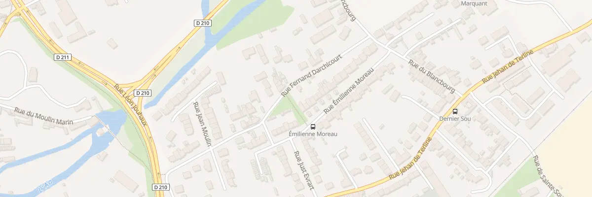 Plan du 36 Rue Emilienne Moreau à Blendecques