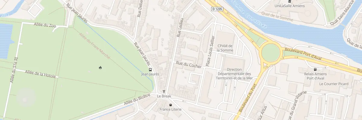 Plan du 6 Rue Ledieu à Amiens