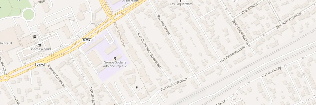 Plan du 25 Rue du Docteur Schweitzer à Antony
