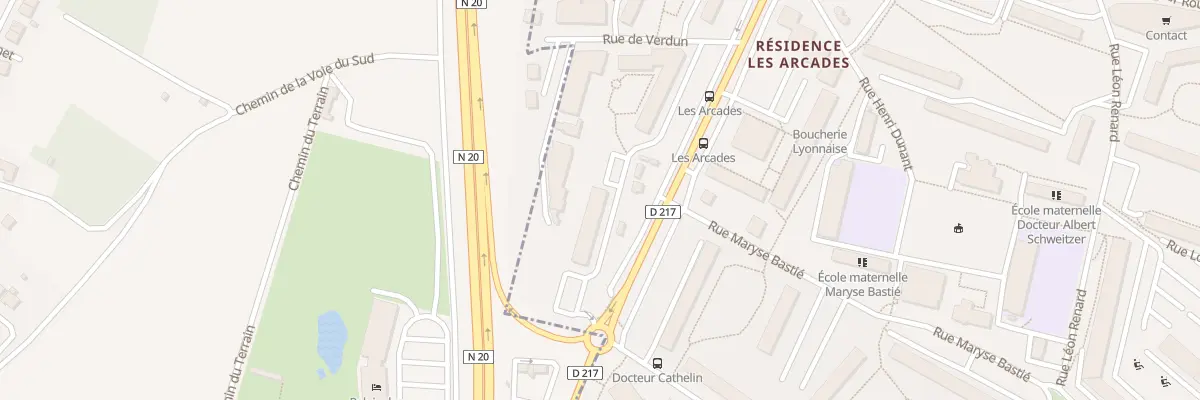 Plan du 9001 Res Voie du Sud à Longjumeau
