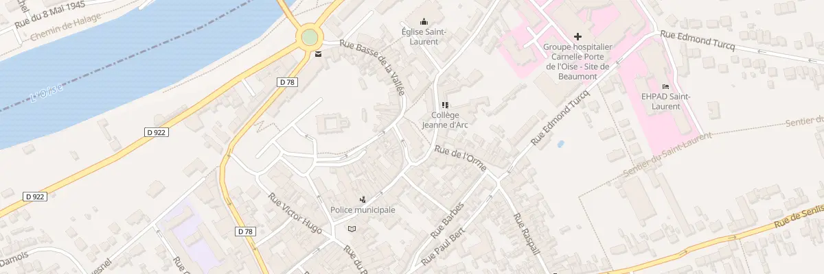 Plan du 34 Rue Albert 1er à Beaumont-sur-Oise